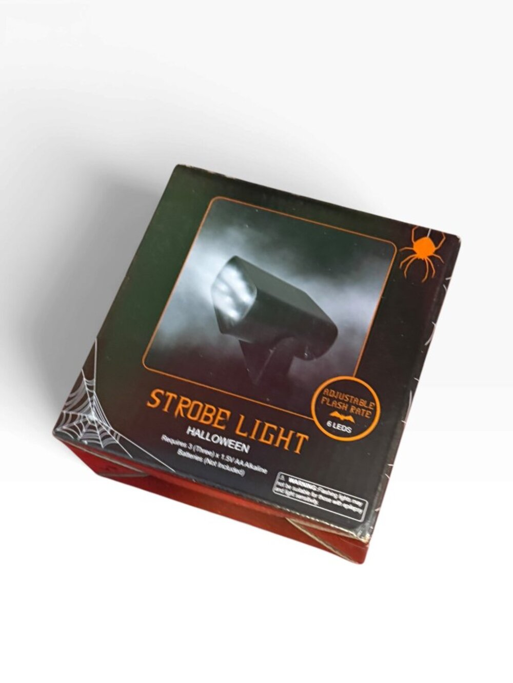 NIB Halloween Strobe Light – Adjustable Flash Rate, 6 LEDs